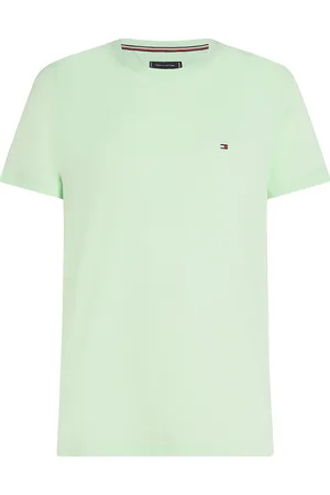 Tommy Hilfiger Stretch Slim Fit Tee Tops T-Kortærmet Skjorte Green