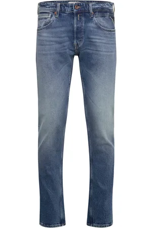 Replay Grover Trousers Straight Original Bottoms Jeans Regular Blue