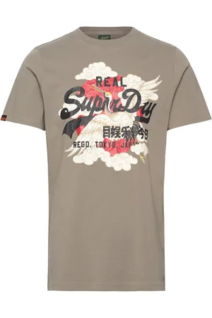 Superdry Vl Tokyo Relaxed Tee Tops T-Kortærmet Skjorte Beige