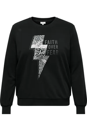 ONLY Carruna L/S O-Neck Cc Swt Jrs Tops Sweatshirts & Hoodies Sweatshirts Black