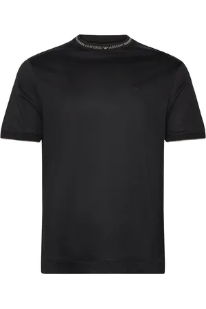 Emporio Armani T-Shirt Tops T-Kortærmet Skjorte Black