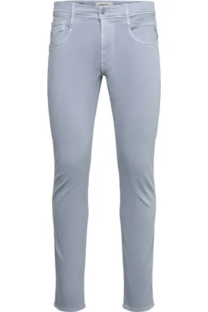 Replay Anbass Trousers Slim Hyperflex Colour Xlite Bottoms Trousers Casual Grey