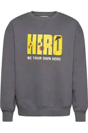 MANGO Pokemon Sweatshirt Tops Sweatshirts & Hoodies Sweatshirts Grey