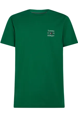 Tommy Hilfiger Hilfiger Stack Tee Tops T-Kortærmet Skjorte Green