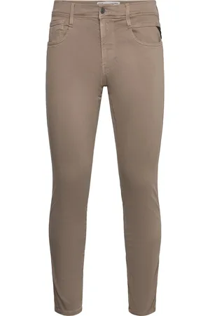 Replay Anbass Trousers Slim Hyperflex Colour Xlite Bottoms Trousers Casual Beige