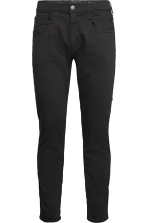 Replay Anbass Trousers Slim Hyperflex Colour Xlite Bottoms Trousers Casual Black