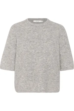 Gestuz Alphagz Ss Tee Noos Tops Knitwear Jumpers Grey