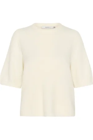 Gestuz Alphagz Ss Tee Noos Tops Knitwear Jumpers Cream