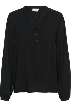 Kaffe Kamathilde Blouse Tops Blouses Long-sleeved Black