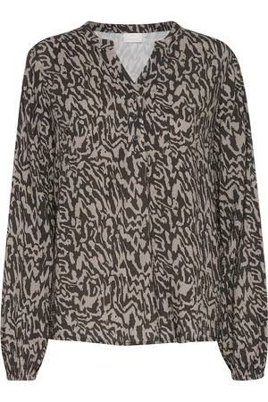 Kaffe Kamathilde Blouse Tops Blouses Long-sleeved Beige