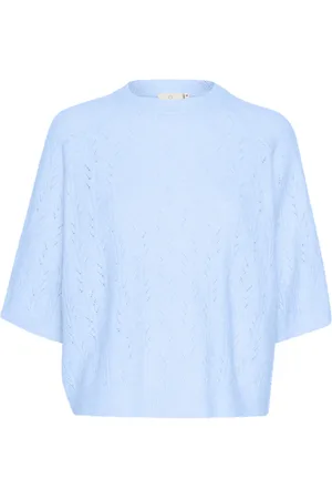 Kaffe Katella Pullover Tops Knitwear Jumpers Blue