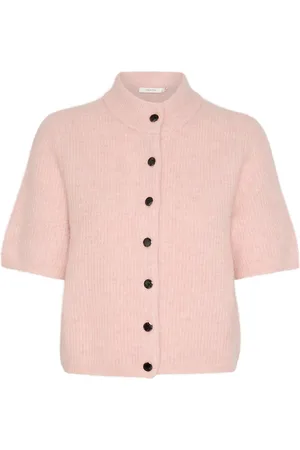 Gestuz Alphagz Ss Short Cardigan Tops Knitwear Cardigans Pink