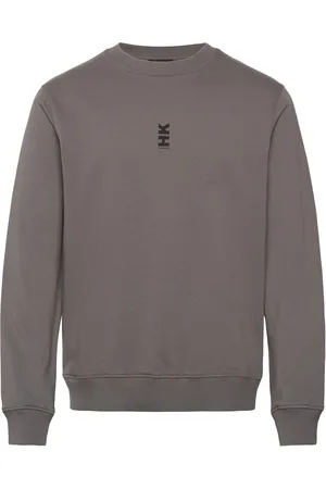HAN Kjøbenhavn Regular Fit Crewneck Tops Sweatshirts & Hoodies Sweatshirts Grey