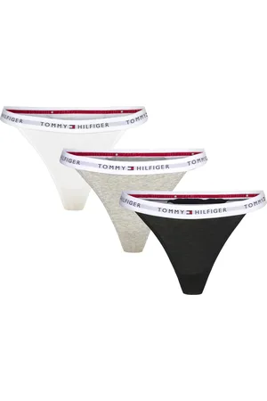 Tommy Hilfiger 3 Pack Tanga Thong G-streng Undertøj Grey