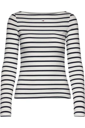 Tommy Hilfiger Tjw Boat Neck Top Ls Tops T-shirts & Tops Long-sleeved Navy