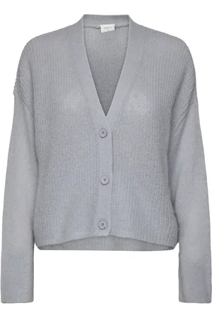 Dante 6 Utah Cropped Cardigan Tops Knitwear Cardigans Blue