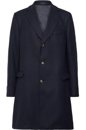 SIR of Sweden Castor Coat Uldfrakke Frakke Navy
