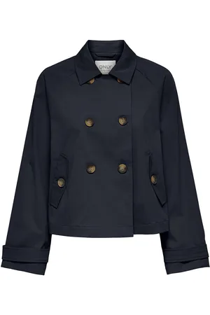 ONLY Onlapril Life Short Trenchcoat Otw Noos Trenchcoat Frakke Black