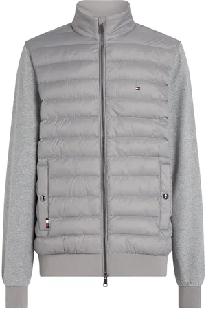 Tommy Hilfiger Mix Media Stand Cllr Outerwear Jackets Hybrid Jackets Grey