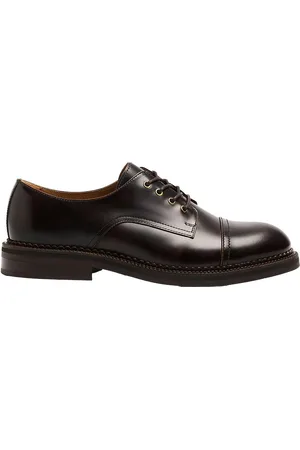 SELECTED Slhotis Leather Toe-Cap Shoe Shoes Business Derby Shoes Brown