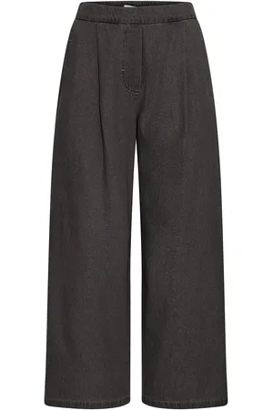 Ichi Iharcher Pa Bottoms Jeans Wide Black