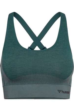 Hummel Hmlclea Seamless Sports Top Sport Bras & Tops Sports Bras - All Green