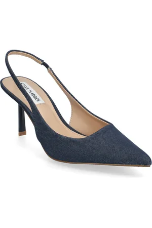 Steve Madden Valoris Slingback Shoes Sling Backs Heeled Slingbacks Navy