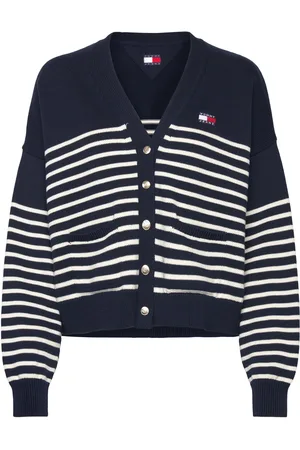 Tommy Hilfiger Tjw Cable Cardigan Tops Knitwear Cardigans Navy