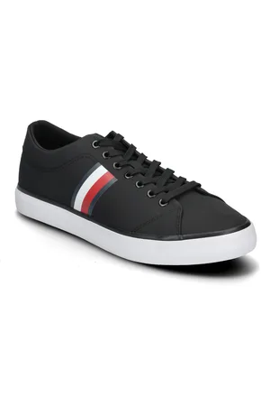 Tommy Hilfiger Th Hi Vulc Low Core Stripes Mesh Low-top Sneakers Black