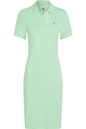 Tommy Hilfiger 1985 Slim Pique Polo Dress Ss Kort Kjole Green