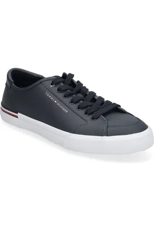 Tommy Hilfiger Core Corporate Vulc Leather Low-top Sneakers Navy