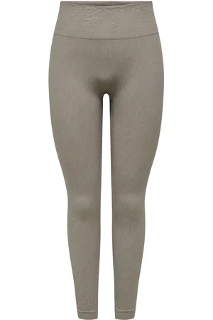 ONLY Onpbetty Hw Seam Tights Noos Sport Women Sport Clothing Sport Tights Sport Seamless Tights Grey