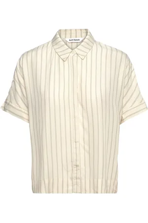 Soft Rebels Srmargot Freedom Striped Ss Shirt Tops Shirts Short-sleeved Yellow