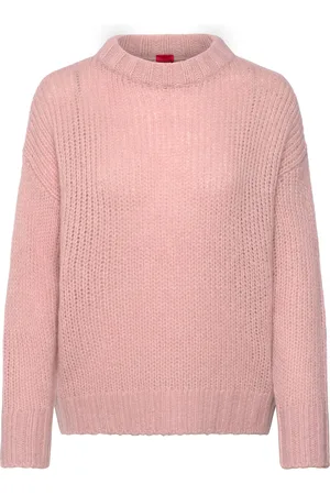 HUGO BOSS Sloossy Tops Knitwear Jumpers Pink