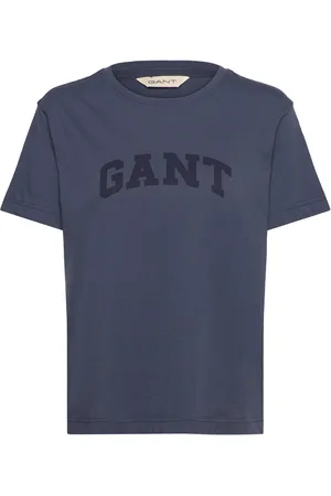 GANT Rel Graphic Ss T-Shirt Tops T-shirts & Tops Short-sleeved Navy