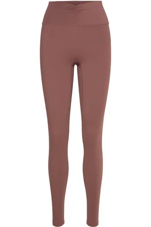Drop Of Mindfulness Ultimate Ruched Tights Sport Women Sport Clothing Sport Tights Sport Training Tights Brown