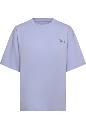 Casall Over D Cotton Blend Tee Sport Sport Clothing Sports Tops & T-shirts Sport T-Skjorte Blue