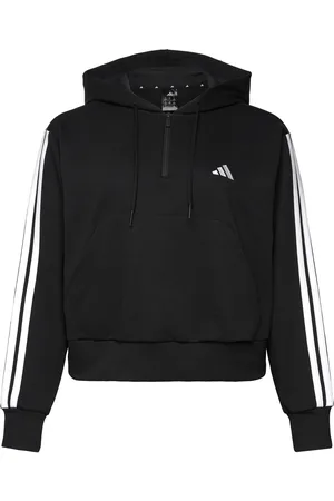 adidas W 3S Ft Qzhd In Sport Sport Clothing Sport Sweatshirts & Hoodies Sport Hoodies Black
