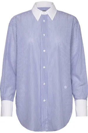 HUGO BOSS Badina Tops Shirts Long-sleeved Blue