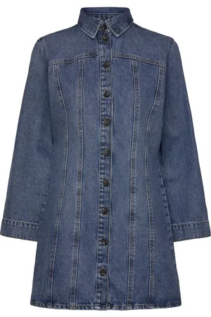 Lindex Dress Denise Kort Kjole Blue