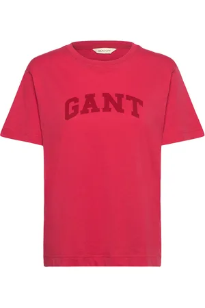 GANT Rel Graphic Ss T-Shirt Tops T-shirts & Tops Short-sleeved Red