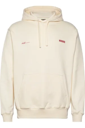 Woodbird Wbpacs 8410 Hoodie Tops Sweatshirts & Hoodies Hoodies Cream