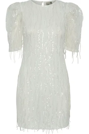 Y.A.S Bolina 2/4 Short Dress - Celeb Kort Kjole White