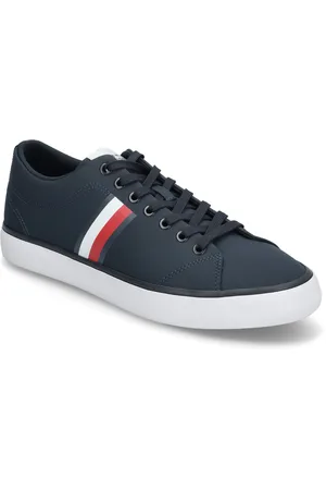 Tommy Hilfiger Th Hi Vulc Low Core Stripes Mesh Low-top Sneakers Navy
