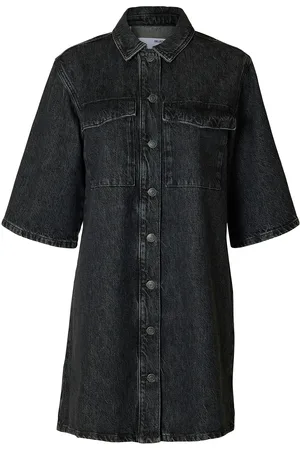 SELECTED Slfharper Short Dress Kort Kjole Black