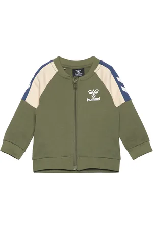 Hummel Hmlskylan Zip Jacket Sport Sweatshirts & Hoodies Sweatshirts Green