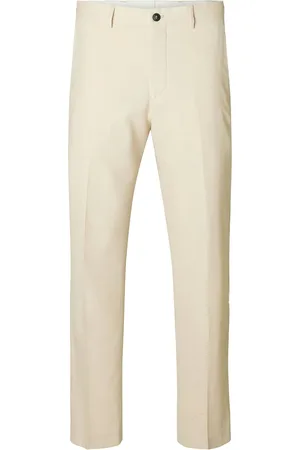 SELECTED Slhslim-Neil Trs B Bottoms Trousers Formal Cream