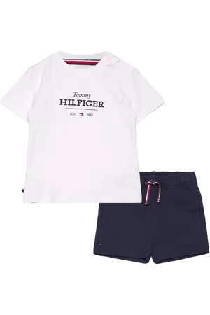 Tommy Hilfiger Monotype Tee And Short Set Sets Sets With Short-sleeved T-shirt Navy