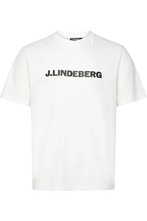 J Lindeberg Parcy Logo Tee Tops T-Kortærmet Skjorte White