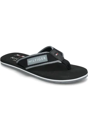 Tommy Hilfiger Patch Hilfiger Beach Sandal Klipklapper Sandaler Black